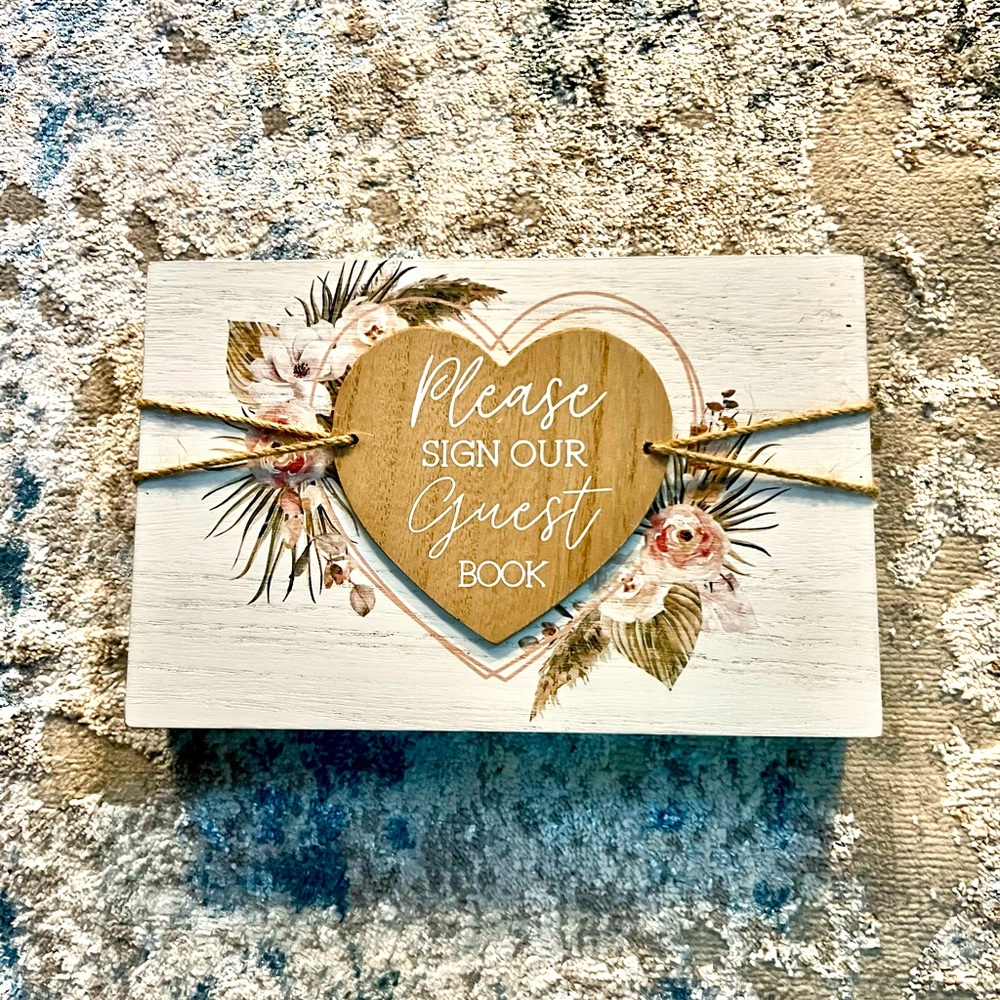 Guest book sign